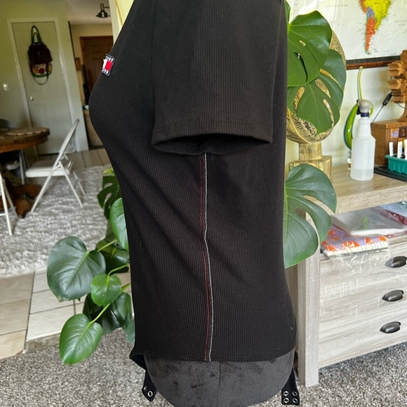 Tommy Hilfiger Black Short Sleeve Fitted Bodysuit - Picture 2 of 8